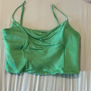 Green Women's Spaghetti Strap Top